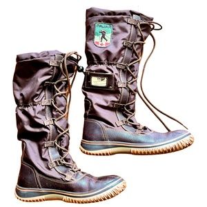 Pajar winter brown lace up ice grip boots